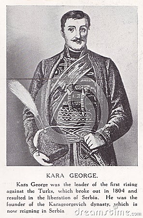 Kara George 1762 - 1817 Editorial Stock Photo